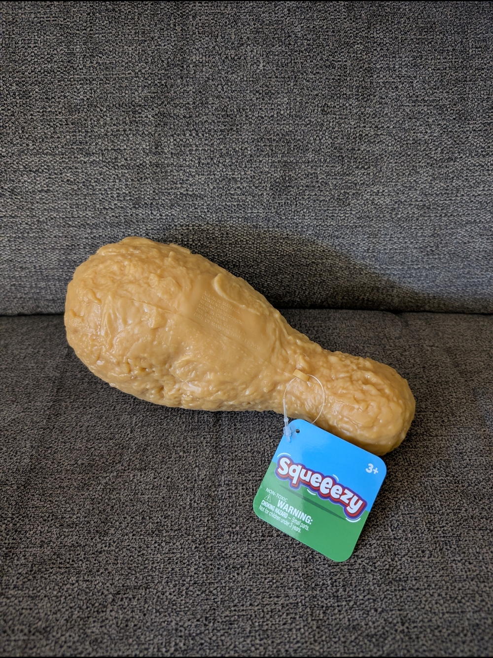 Squeezy Plush Drumstick Squishy - Tan